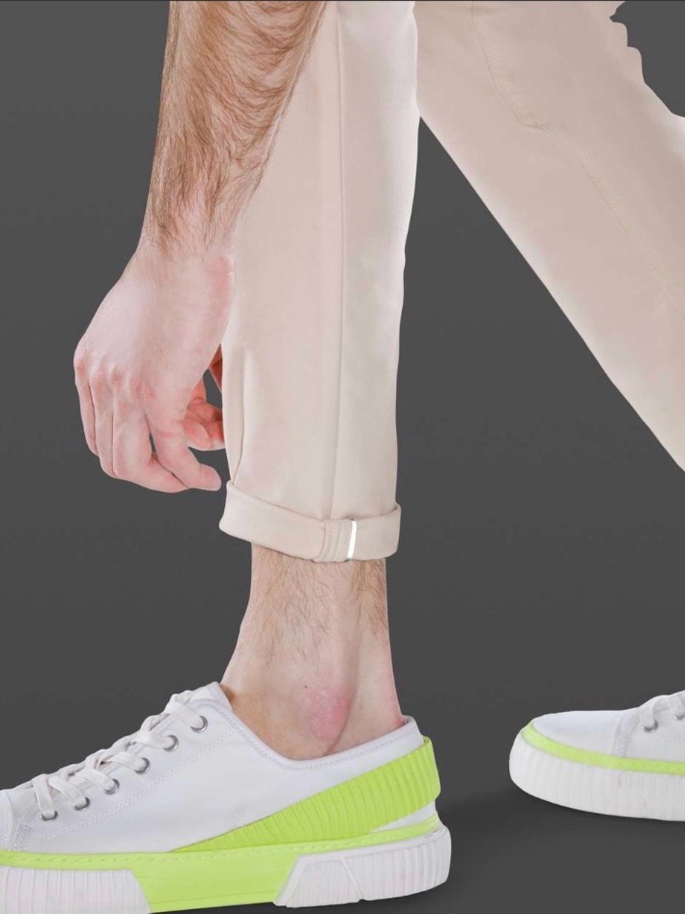 lululemon athletica Slim ABC Pant - White Opal (Cream) - Picture 5 of 11